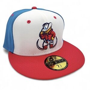 New Era Amarillo Sod Poodles Hat Copa De La Diversion Fitted Size 7 3/8 PLS READ